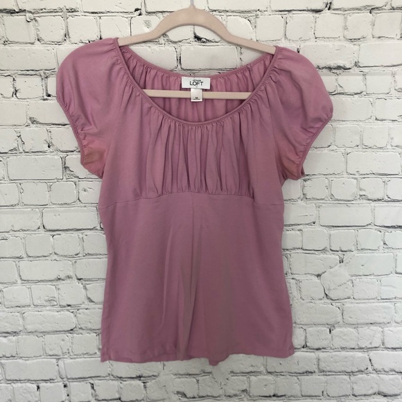 LOFT Tops - 3/$18 🖤  LOFT cap sleeve scoop neck tee - Lilac